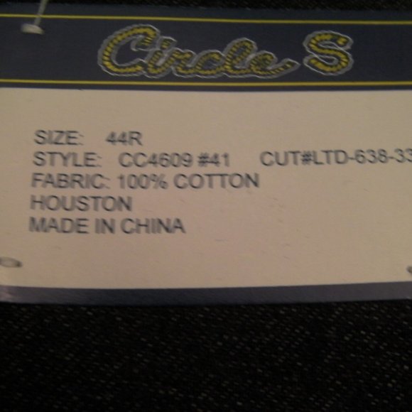 NEW SHEPLERS Circle S Western Coat - Picture 3 of 4